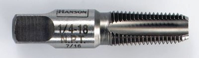 Irwin 8202 Pipe Taper Tap, 1/8-27 Dia, Plug Tap Point, 4-Flute, HCS