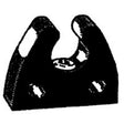US Hardware M-037C Pole Storage Clip, Rubber, Nickel-Plated