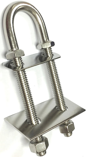 US Hardware M-073C Bow Eye Bolt, Zamak, Chrome-Plated