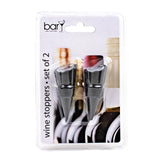 BarY3 Black Stainless Steel/Silicone Wine Stopper