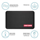 Craftsman 20 in. W X 32 in. L Black Polyurethane Foam Anti-Fatigue Mat