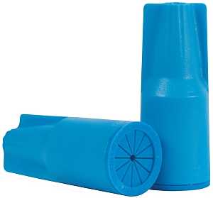 King Innovation 10666 Wire Connector, 22 to 8 AWG Wire, Copper Contact, Silicone Housing Material, Blue
