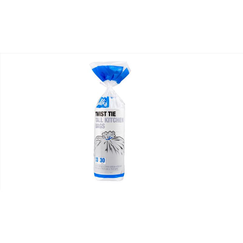 Iron-Hold 13 gal No Scent Tall Kitchen Bags Twist Tie 30 pk, Pack of 12