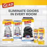 Glad 4 gal Lemon Kitchen Trash Bags Drawstring 34 pk, Pack of 6
