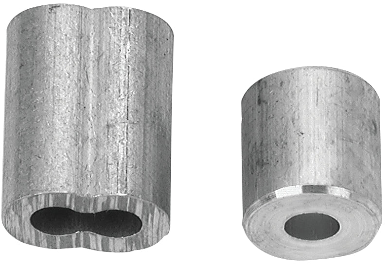 Campbell B7675444 Cable Ferrule and Stop Set, 3/16 in Dia Cable, Aluminum