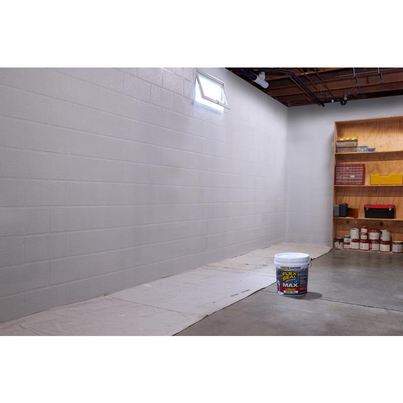 Flex Seal Family of Products Flex Seal MAX White Liquid Rubber Sealant Coating 2.5 gal