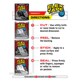 Flex Seal Family of Products Flex Tape MAX 8 in. W X 25 ft. L White Waterproof Repair Tape
