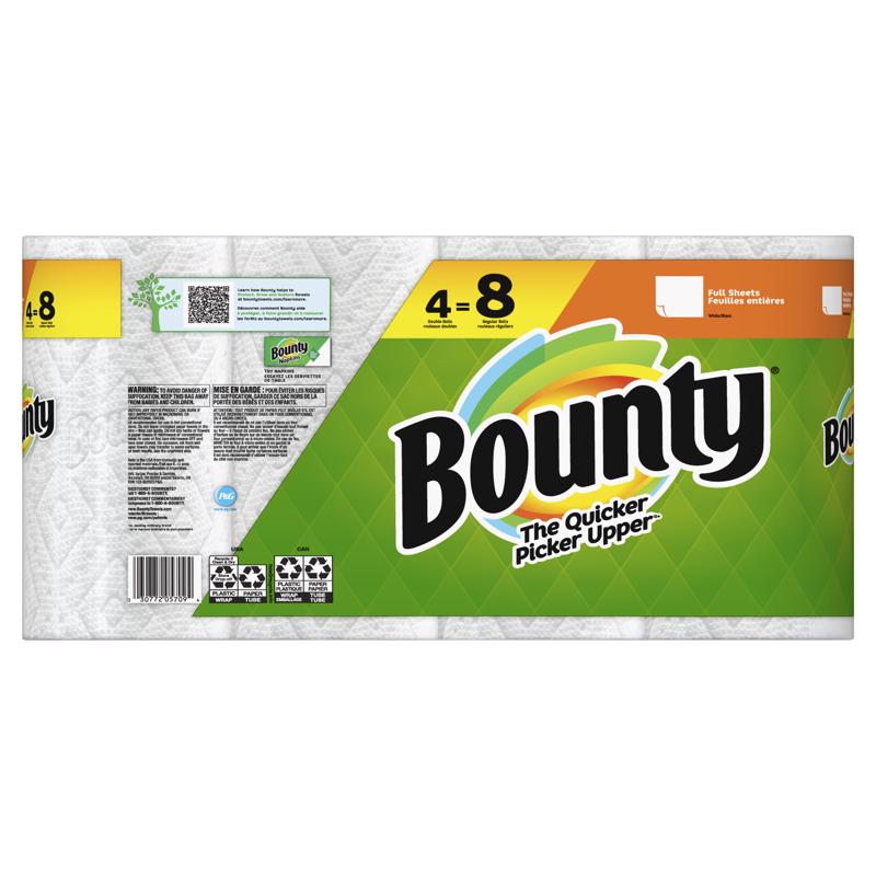 Bounty Full Sheet Paper Towels 58 sheet 2 ply 4 pk, Pack of 6