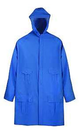 Diamondback 8156GRBXL Rain Parka, XL, PVC, Blue, Hooded, Zipper