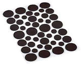 Shepherd Hardware 9425 Self-Adhesive Surface Protection Pad, Felt, Brown, Round