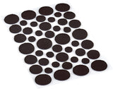 Shepherd Hardware 9425 Self-Adhesive Surface Protection Pad, Felt, Brown, Round