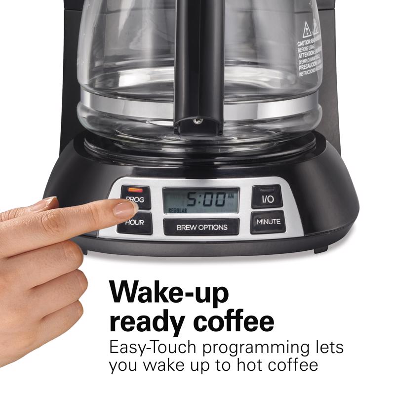 Hamilton Beach 12 cups Black/Silver Coffee Maker, Pack of 2
