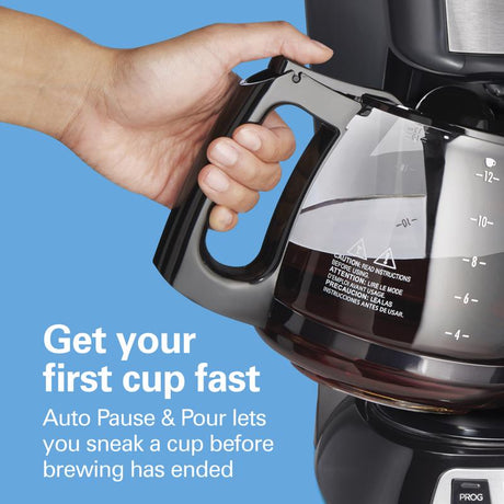 Hamilton Beach 12 cups Black/Silver Coffee Maker, Pack of 2