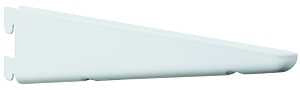 Knape & Vogt 182 Series 182 WH 9 Shelf Bracket, 9.23 in L, Steel, White