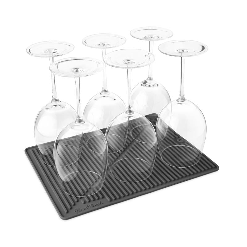 Final Touch 12 in. L X 10 in. W X 0.2 in. H Silicone Drying Mat