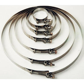 Trident 7202000 SS T-Bolt Hose Clamps, 1-7/8" to 2"