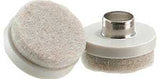 Shepherd Hardware 9934 Furniture Pad, Round, 1 in Dimensions, Felt Cloth, Almond, 6/PK, Pack of 12