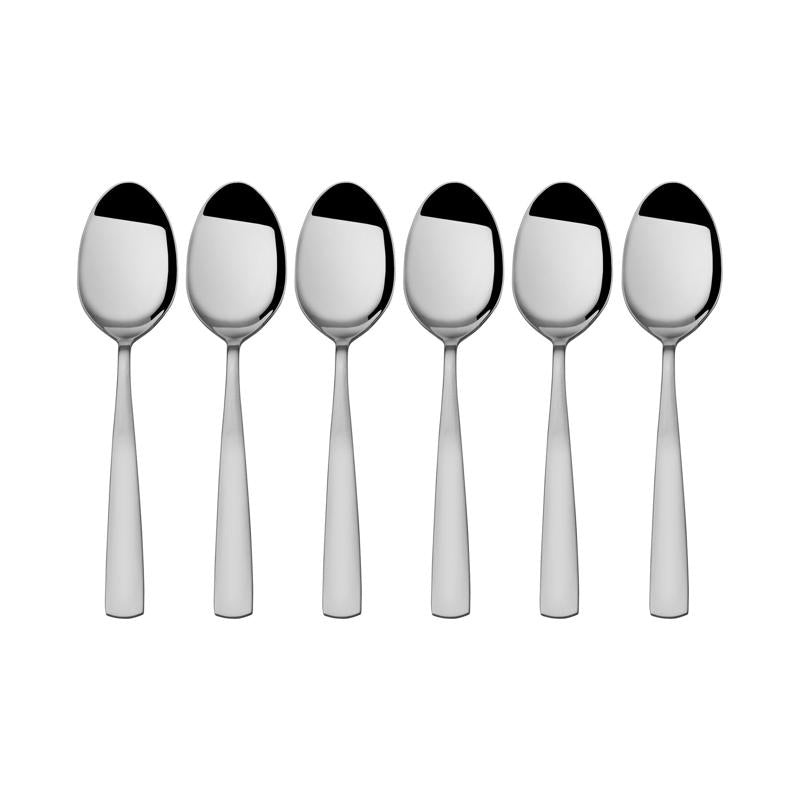 Pfaltzgraff Silver Stainless Steel Danford Dinner Spoon Set 6 pc, Pack of 6