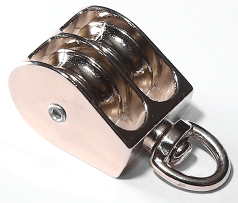 Baron 0178ZD-1 Swivel Eye Pulley, 1/4 in Rope, 1 in Sheave, Zinc