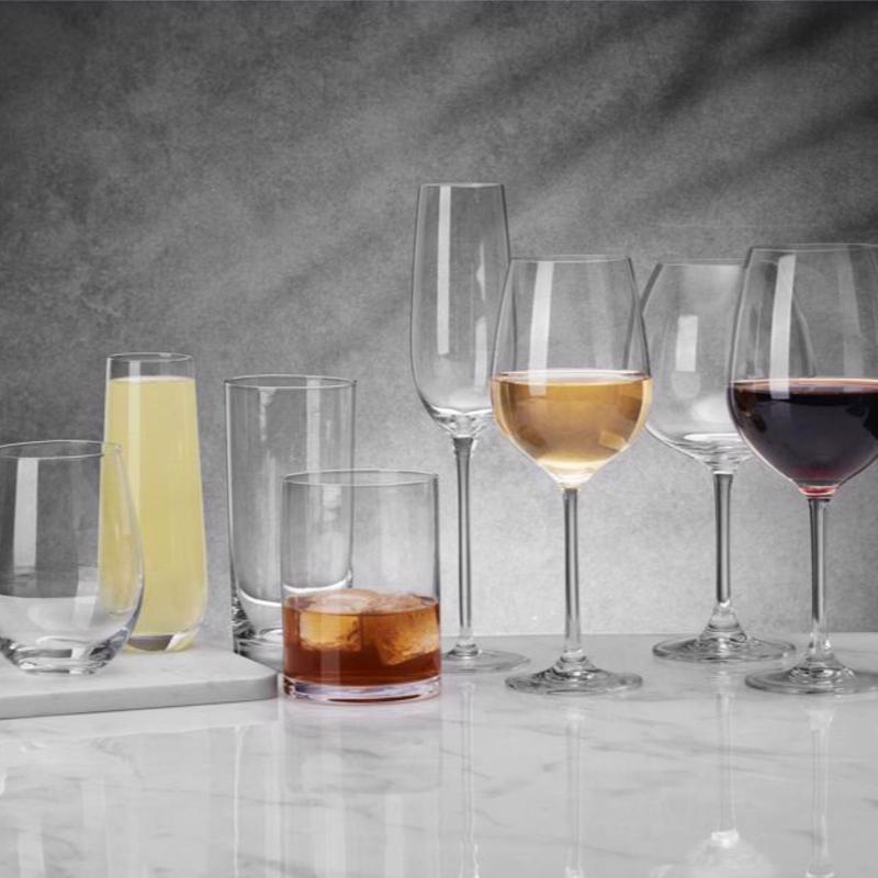 Lifetime Brands Mikasa 23 oz Clear Glass Lana Wine Glass Set