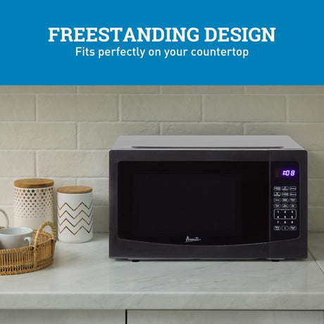 Avanti 1.1 cu ft Black Microwave 1000 W