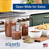Superb Seal-It-Right Wide Mouth Canning Lids and Bands 12 pk, Pack of 12