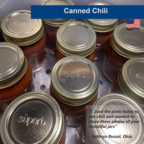 Superb Wide Mouth Canning Lid 12 pk, Pack of 24