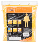Diamondback SRS3/111-XL Rain Suit, XL, 30-1/2 in Inseam, Polyester/PVC, Yellow, Comfortable Corduroy, Zipper