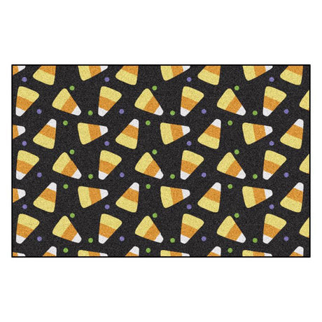 Fanmats 30 in. W X 20 in. L Multi-Color Candy Corn Rubber Door Mat, Pack of 6