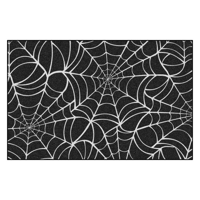 Fanmats 30 in. W X 20 in. L Multi-Color Spider Web Rubber Door Mat, Pack of 6