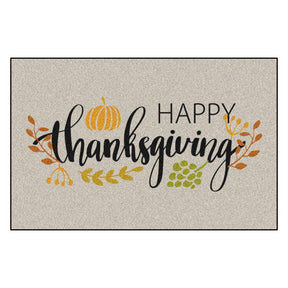 Fanmats 30 in. W X 20 in. L Multi-Color Happy Thanksgiving Rubber Door Mat, Pack of 6