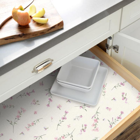 Con-Tact 9 ft. L X 18 in. W Sweet Pea Shelf Liner