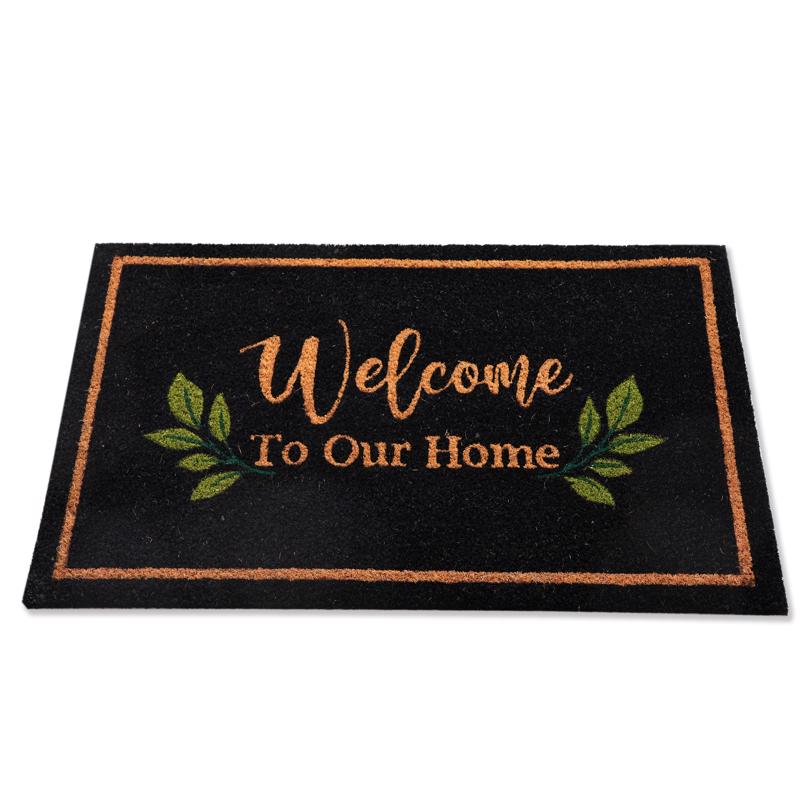 First Concept Home 18 in. W X 30 in. L Multi-Color Coir Door Mat