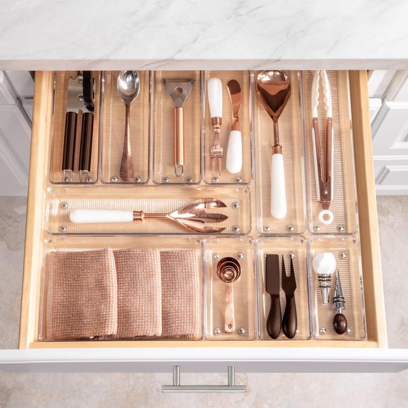 iDesign 2 in. H X 3 in. W X 12 in. D Plastic Drawer Organizer
