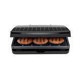 George Foreman Family Size Black Plastic Nonstick Surface Grill and Panini Press