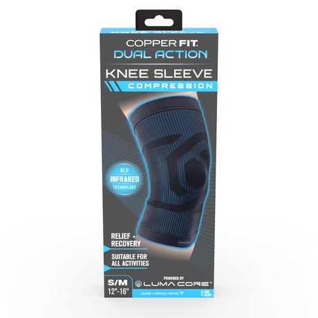 Copper Fit Dual Action Compression Knee Sleeve 1 pk