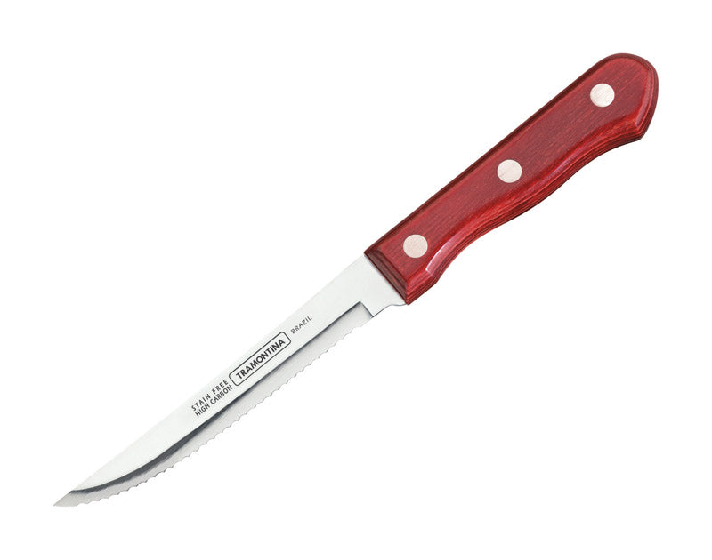 Tramontina Wave Edge Carbon Steel Steak Knife 1 pc, Pack of 36