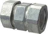 Halex 02401B EMT Coupling, 3/4 in Compression, Zinc, 25/PK
