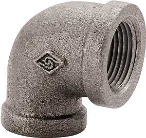 ProSource 2A-2B Pipe Elbow, 2 in, FIP, 90 deg Angle, Iron, 40 Schedule, 300 psi Pressure