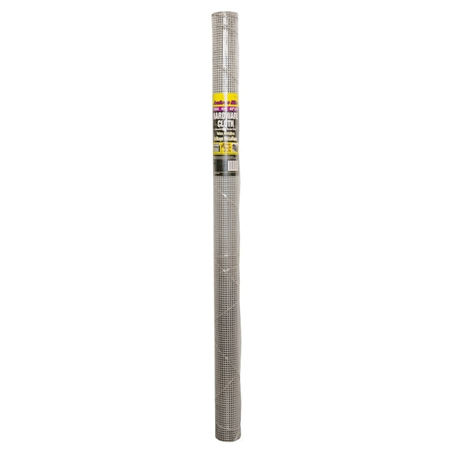Jackson Wire 11 05 17 13 Hardware Cloth, 10 ft L, 48 in W, 23 Gauge, 1/4 x 1/4 in Mesh, Galvanized