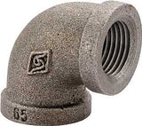 ProSource 2B-3/4X1/2B Reducing Pipe Elbow, 3/4 x 1/2 in, FIP, 90 deg Angle, Iron, 40 Schedule, 300 psi Pressure