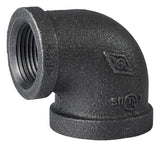 ProSource 2B-1X3/4B Reducing Pipe Elbow, 1 x 3/4 in, FIP, 90 deg Angle, Iron, 40 Schedule, 300 psi Pressure