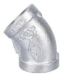 ProSource 4-1/2G Pipe Elbow, 1/2 in, Threaded, 45 deg Angle, 40 Schedule, 300 psi Pressure