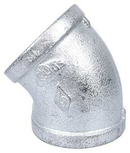 ProSource 4-2G Pipe Elbow, 2 in, Threaded, 45 deg Angle, 40 Schedule, 300 psi Pressure