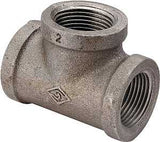 ProSource 11A-1/2B Pipe Tee, 1/2 in, Threaded, Iron, 40 Schedule, 300 psi Pressure, Black