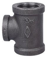ProSource B130R 25X20 Pipe Tee, 1x1x3/4 in, Threaded, Iron, 40 Schedule, 300 psi Pressure