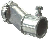 Halex 03705B EMT/Box Offset Connector, 1/2 in Set Screw, Zinc, 10/BX