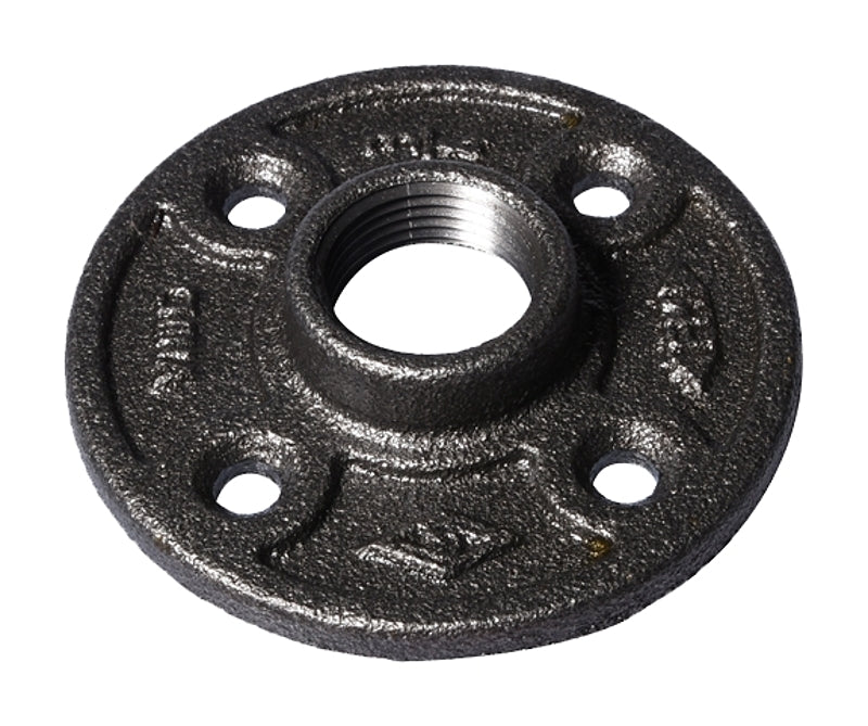 ProSource 27-3/4B Floor Flange, 3/4 in, 3.4 in Dia Flange, FIP, 4-Bolt Hole, 0.28 in Dia Bolt Hole