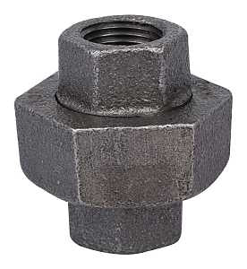 ProSource B342 10 Pipe Union, 3/8 in, Threaded, Iron, 40 Schedule, 300 psi Pressure
