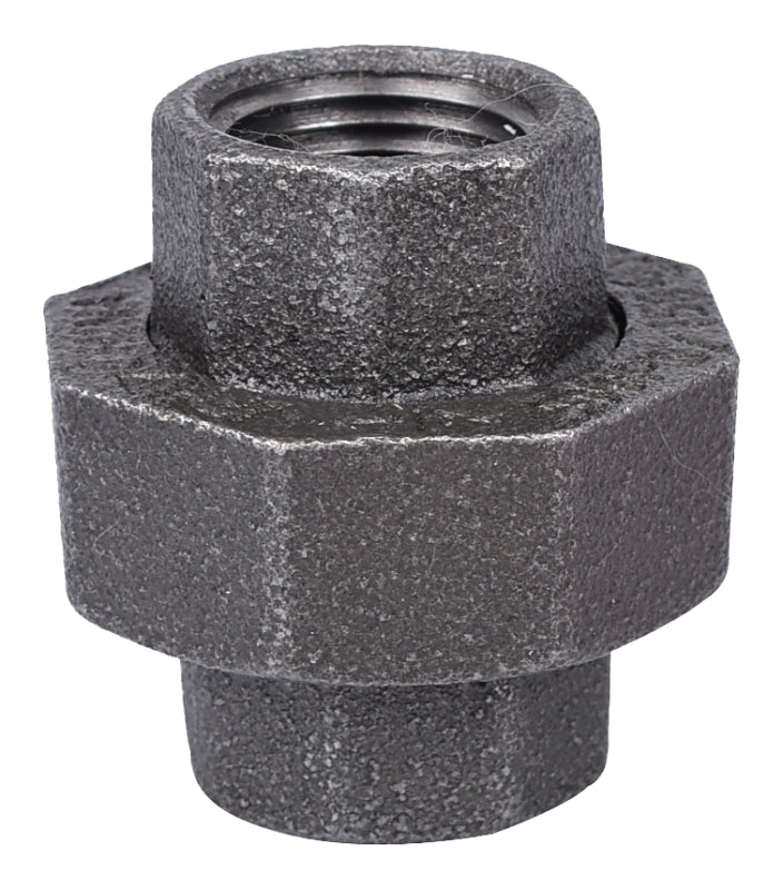 ProSource 34B-1/2B Pipe Union, 1/2 in, Threaded, Iron, 40 Schedule, 300 psi Pressure